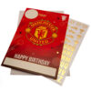 Narodeninova karta Manchester Utd s nalepkami
