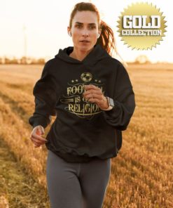 mikina football is our religion damska gold