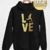 mikina love gold