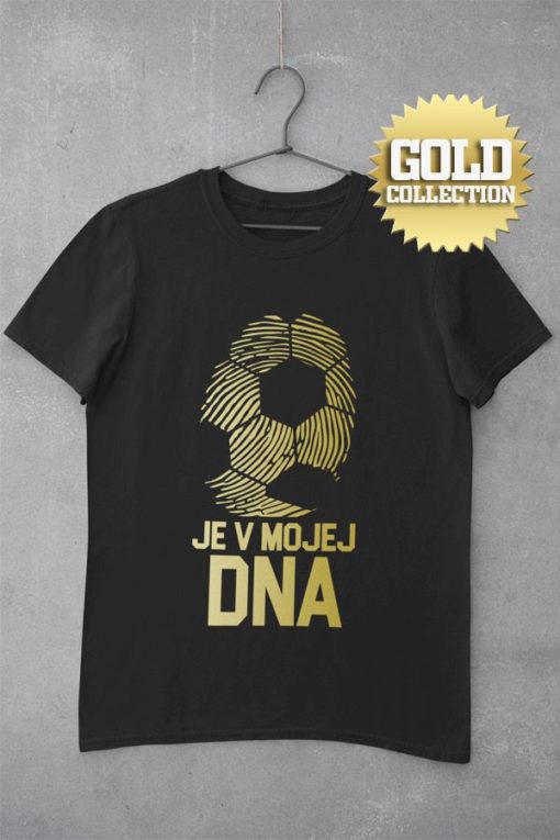 Tričko Fotbal je v mé DNA s míčem GOLD COLLECTION