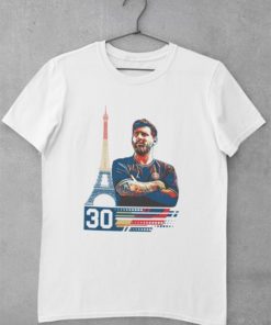 Tričko Messi 30 modrá, bílá a černá