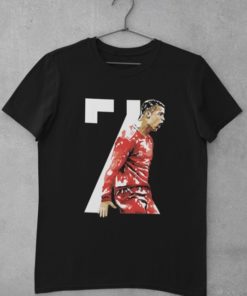 Tričko Ronaldo 7 černá, červená a bílá