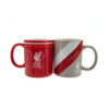 Set dvoch hrncekov FC Liverpool Retro cerveny LFC a bezovy LFC