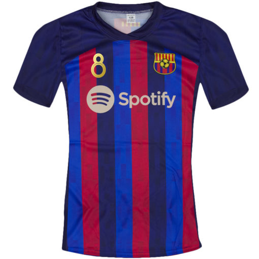 Dětský replika dres FC Barcelona 2022/23 s možností zlatého potisku - Image 2