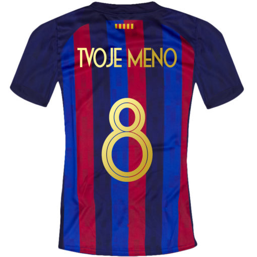 Dětský replika dres FC Barcelona 2022/23 s možností zlatého potisku - Image 3