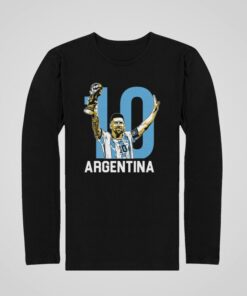 Tričko s dlouhým rukávem Messi Argentina 10