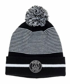 Zimní čepice PSG s bambulí černá