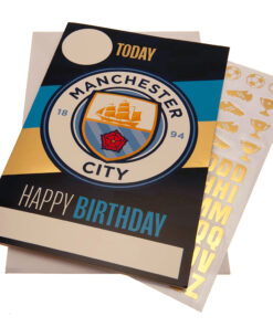 Narozeninové přání Manchester City se samolepkami