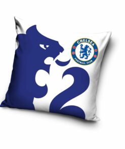 Povlak na polštář Chelsea bílý s logem klubu 40x40cm