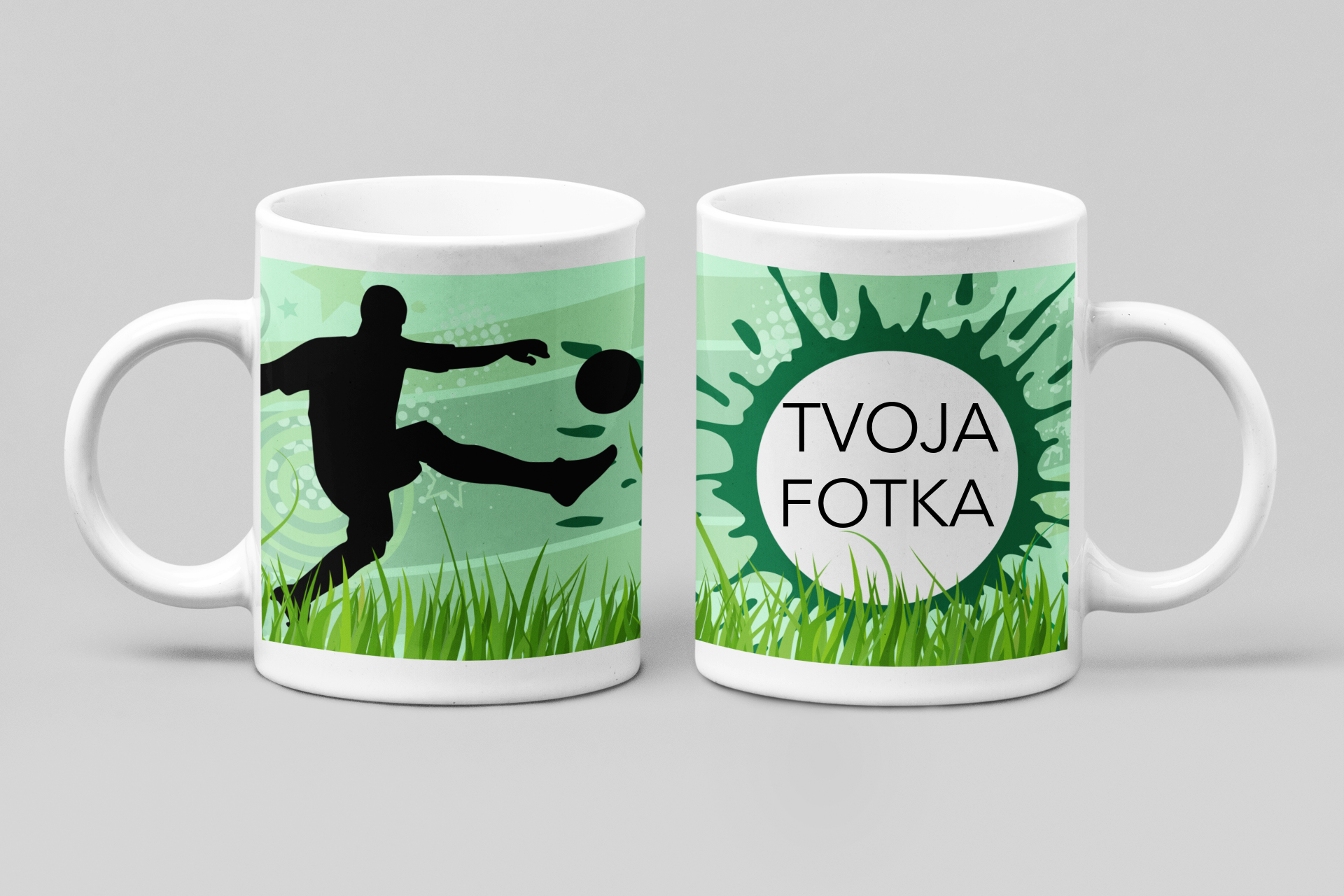 Futbalovy hrncek s vlastnou fotkou