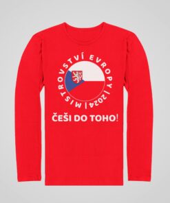 Tričko Česká republika EURO 2024 s dlouhým rukávem