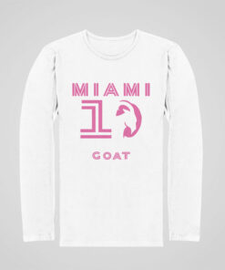 Tričko s dlouhým rukávem Messi Miami Goat 10