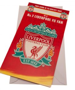 Narozeninová karta fanouška Liverpoolu