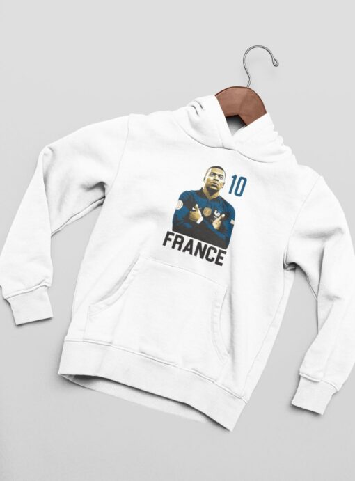 Mikina Mbappe France 10 - biela